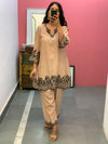Short Beige Kurta set of 2