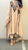 Beige Mul chanderi Suit Set of 3