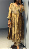 Golden Tissue silk kurta set of 2