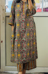 Green Hand block printed Kurta set of 2