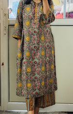 Green Hand block printed Kurta set of 2