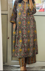 Green Hand block printed Kurta set of 2