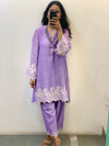 Short Lilac Kurta set of 2