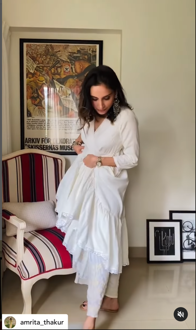 White Linen angrakha
